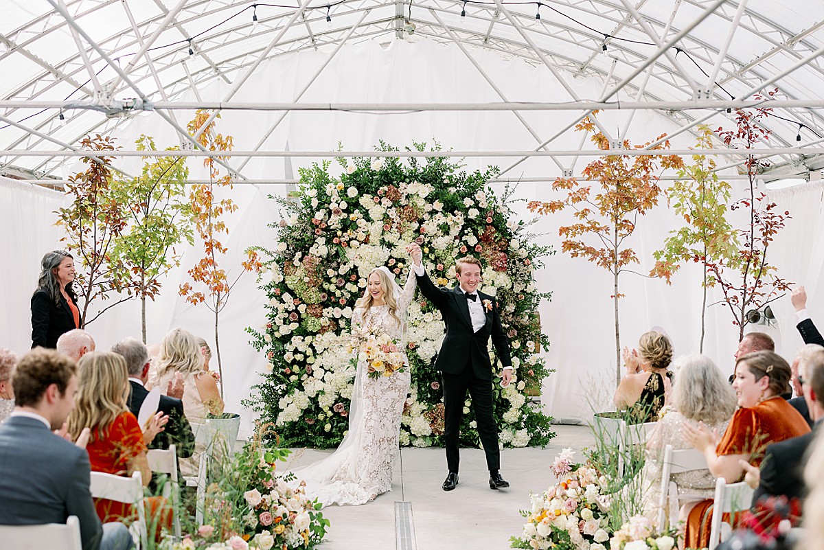 Wedding in a greenhouse